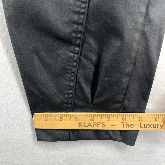 ZARA Jeans Womens 10 Slouchy Wax Coated Jeans Tapered Trouser Cotton Blend Black - Picture 15 of 16